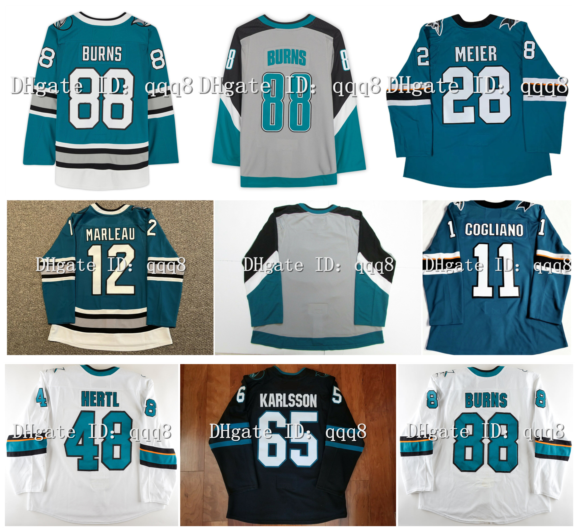 Logan Couture Hockey Jerseys Erik Karlsson Ferraro Timo Meier Jasper Weatherby Brent Burns Kaapo Kahkonen Tomas Hertl Andrew Cogliano Middleton Nicolas Meloche, Kids size s/m l/xl
Logan Couture Hockey Jerseys Erik Karlsson Ferraro Timo Meier Jasper Weatherby Brent Burns Kaapo Kahkonen Tomas Hertl Andrew Cogliano Middleton Nicolas Meloche, Kids size s/m l/xl