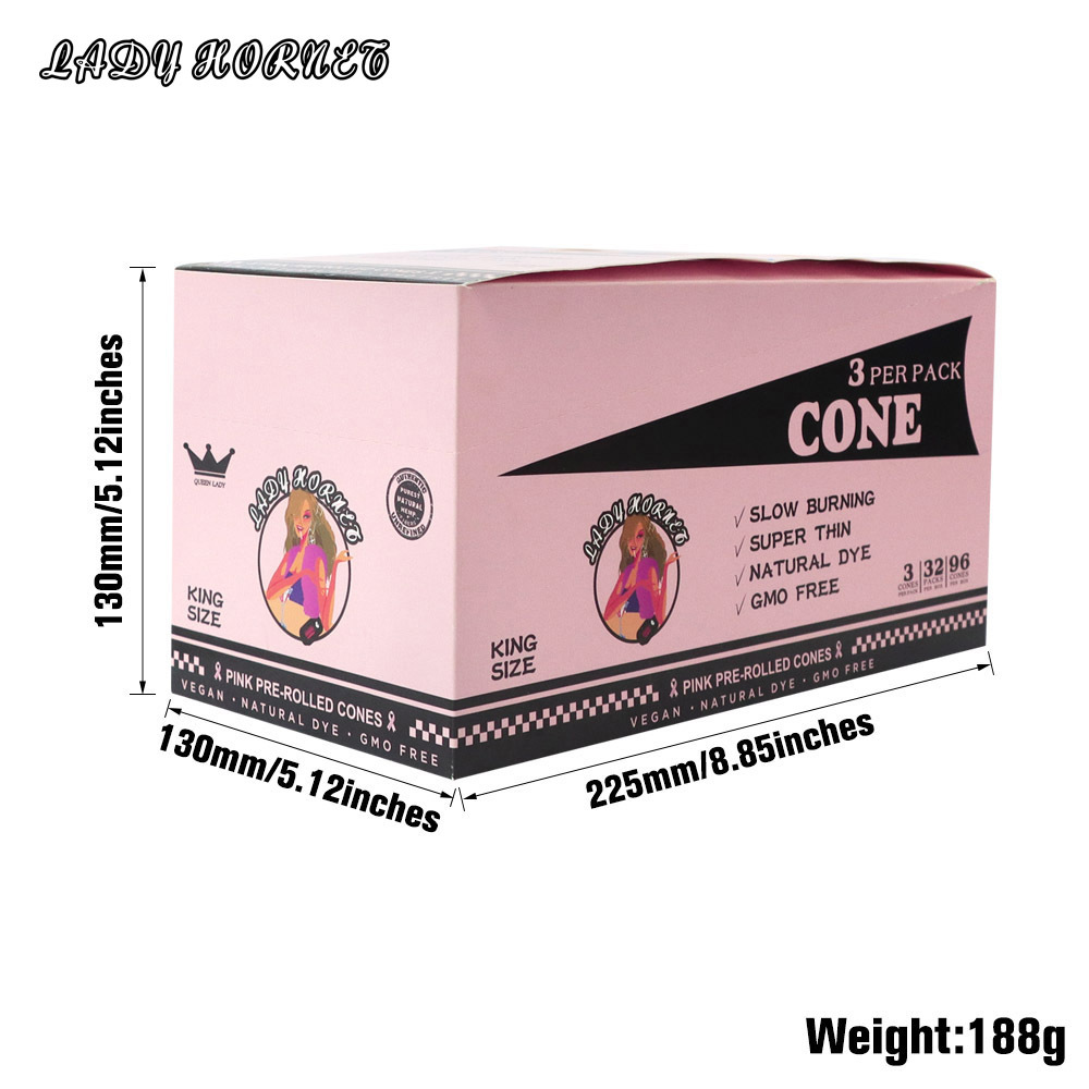 HORNET 110MM Pink Paper smoke accessory LADY HORNET Tapered Finished Horn Tube RollingSmoke Pipe King Size for Tobacco Cigarette holder
HORNET 110MM Pink Paper smoke accessory LADY HORNET Tapered Finished Horn Tube RollingSmoke Pipe King Size for Tobacco Cigarette holder