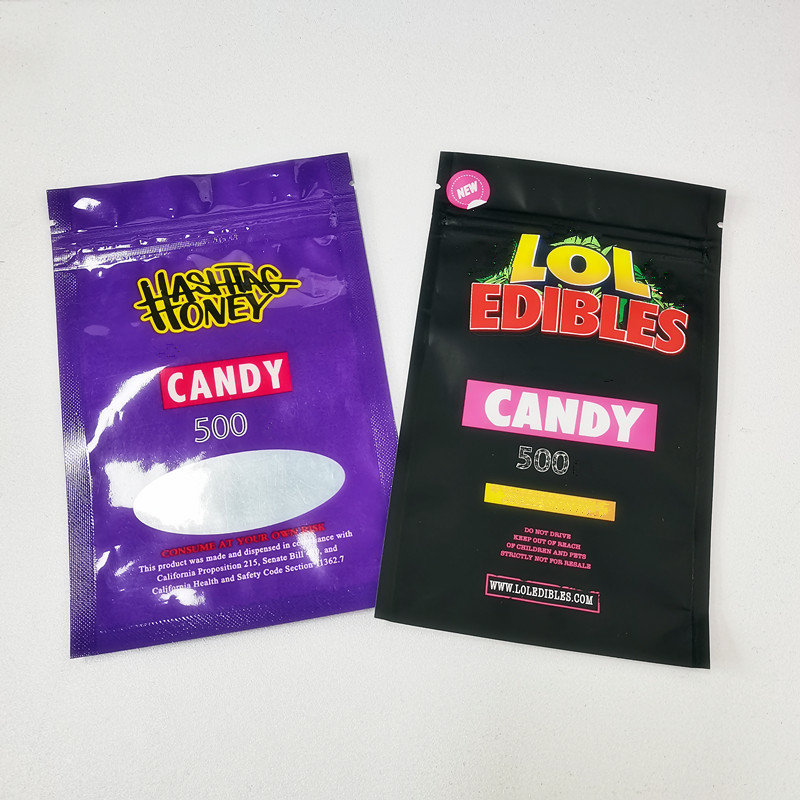 Newest HASHTAG HONEY Medicated 500mg Candy Mylar Bag With Window Smell Proof Zipper bags Dry Herb Flower Packing Bags
Newest HASHTAG HONEY Medicated 500mg Candy Mylar Bag With Window Smell Proof Zipper bags Dry Herb Flower Packing Bags