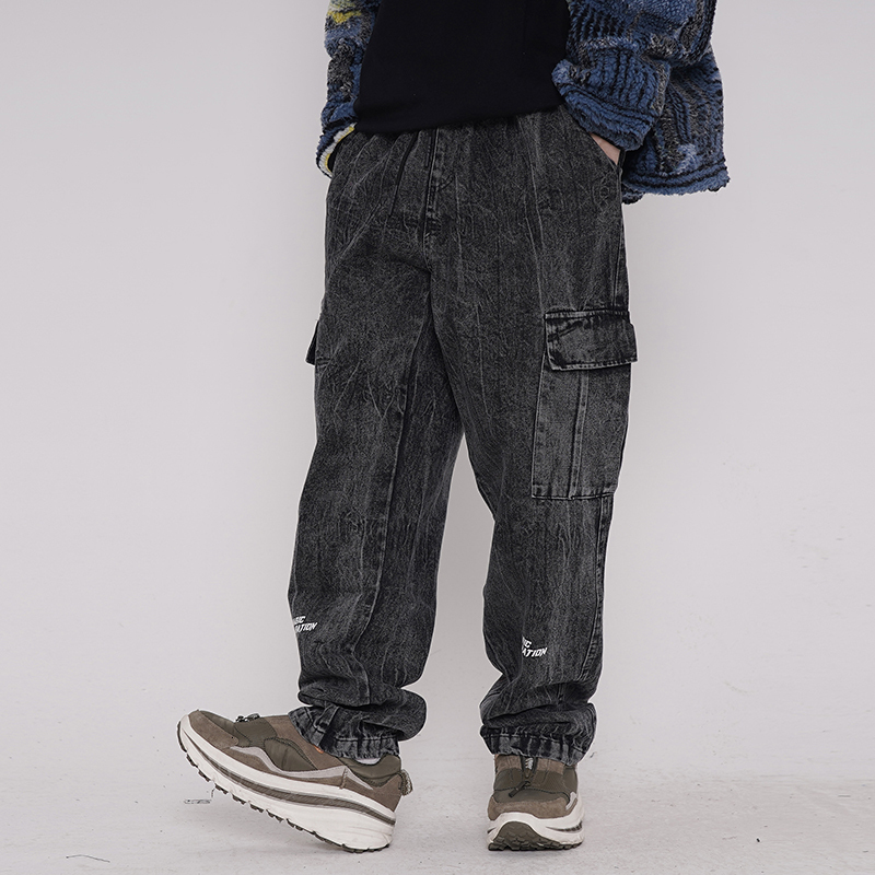 2021 New Cintura Elstica Originais Dos Homens Retro Bolsos Streetwear Baggy Calas De Brim Retas Hip Hop Soltas KJOW, Black
2021 New Cintura Elstica Originais Dos Homens Retro Bolsos Streetwear Baggy Calas De Brim Retas Hip Hop Soltas KJOW, Black
