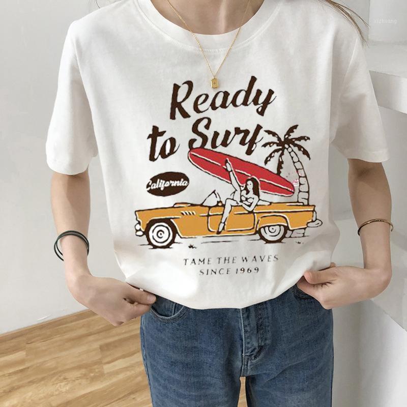 Women's T-Shirt Fashion Women T Womens Ready To Surf Graphic Tee Shirt Femme Top Tshirt Female Ladies Clothes, Gray
Women's T-Shirt Fashion Women T Womens Ready To Surf Graphic Tee Shirt Femme Top Tshirt Female Ladies Clothes, Gray