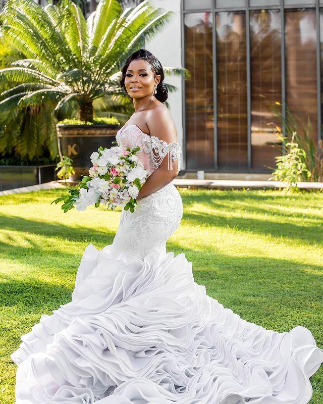 Mermaid Wedding Ruffles Dresses Bridal Gowns Off The Shoulder Beaded Lace Gorgeous Nigerian Arabic Marriage Robe De Mariee 231I