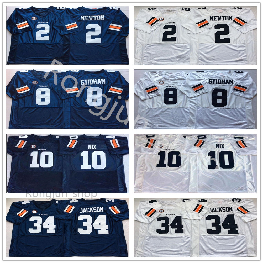NCAA College Football Auburn Tigers Jersey 10 Nix 34 Bo Jackson 8 Jarrett Stidham 2 Cam Newton University Team Navy Blue White All Stitched Breathable Top Quality, As picture
NCAA College Football Auburn Tigers Jersey 10 Nix 34 Bo Jackson 8 Jarrett Stidham 2 Cam Newton University Team Navy Blue White All Stitched Breathable Top Quality, As picture