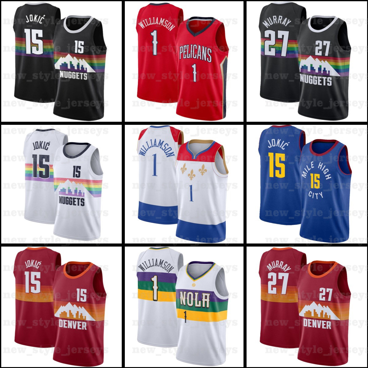 NCAA Duke 1 Zion 15 Nikola Williamson Murray Jokic 27 Jamal Denver Nuggets new orleans pelicans Men Basketball Jerseys, Black;red
NCAA Duke 1 Zion 15 Nikola Williamson Murray Jokic 27 Jamal Denver Nuggets new orleans pelicans Men Basketball Jerseys, Black;red