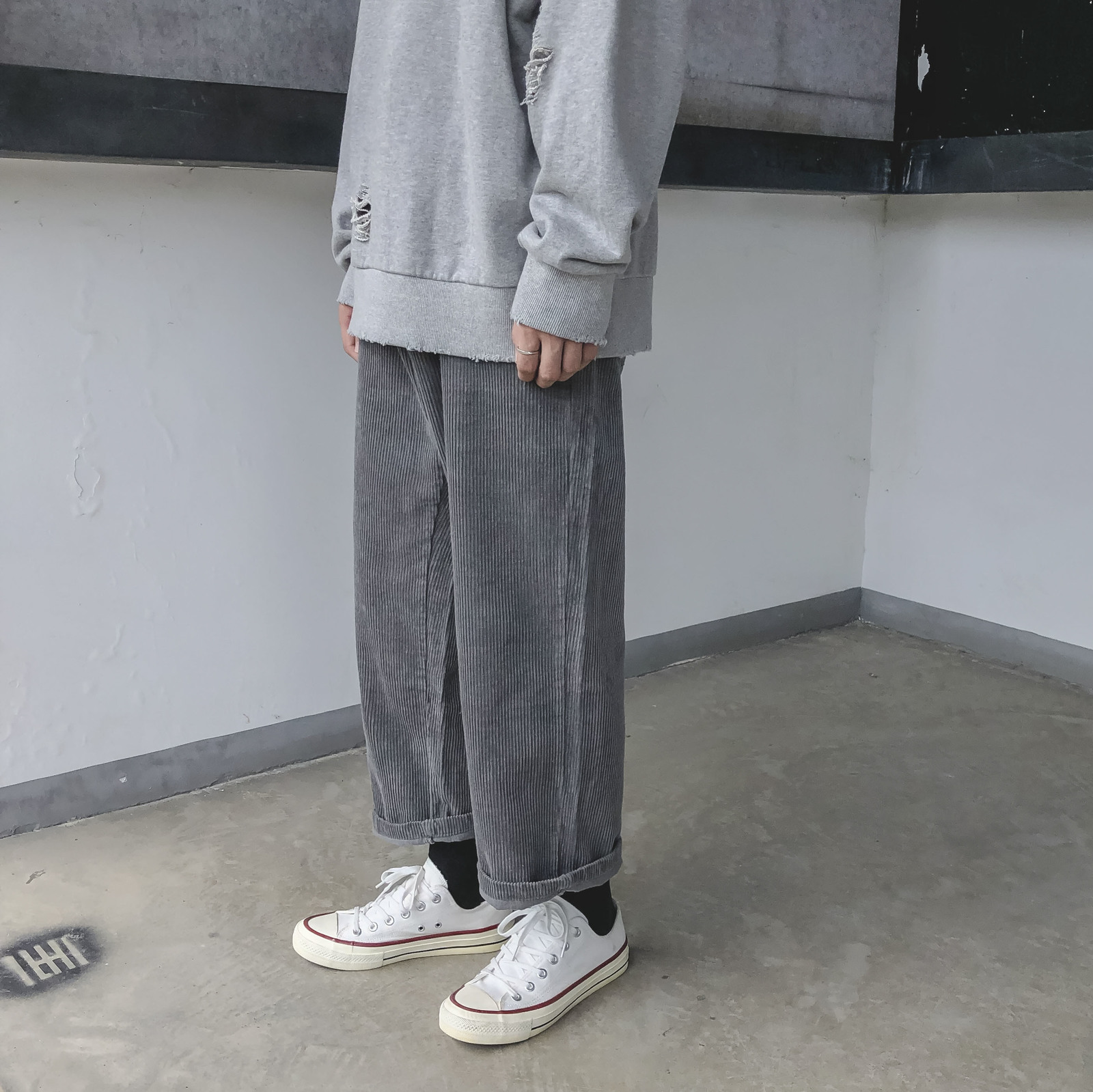 2021 New Winter Men's Work Wide Leg Cotton Casual Pants Leisure Grey/black Color Corduroy Fabric Keep Warm Trousers Plus Size -2xl Prc0
2021 New Winter Men's Work Wide Leg Cotton Casual Pants Leisure Grey/black Color Corduroy Fabric Keep Warm Trousers Plus Size -2xl Prc0