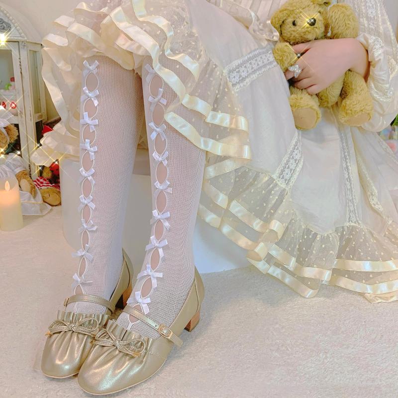 Lolita Tube Socks Women Japanese Hollow Out Bowknot Lace Trim Thin White Heap Heap Socks Girl JK Uniform Ornaments Calf
Lolita Tube Socks Women Japanese Hollow Out Bowknot Lace Trim Thin White Heap Heap Socks Girl JK Uniform Ornaments Calf