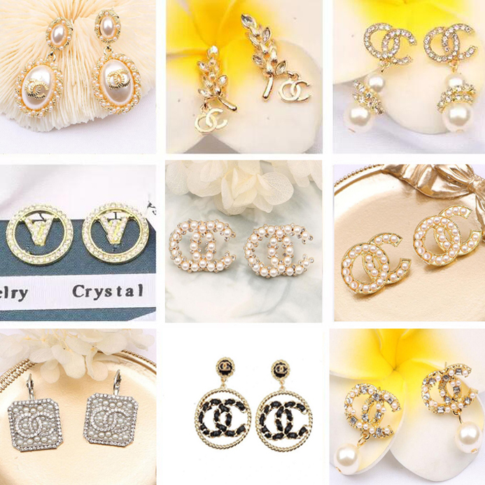 #399-#422 20color 18K Gold Plated Copper Jewelry Letters Earrings Brand Desinger Alloy Dangle Long Stud Women Rhinestone Pearl Earring Wedding Party Accessories
#399-#422 20color 18K Gold Plated Copper Jewelry Letters Earrings Brand Desinger Alloy Dangle Long Stud Women Rhinestone Pearl Earring Wedding Party Accessories