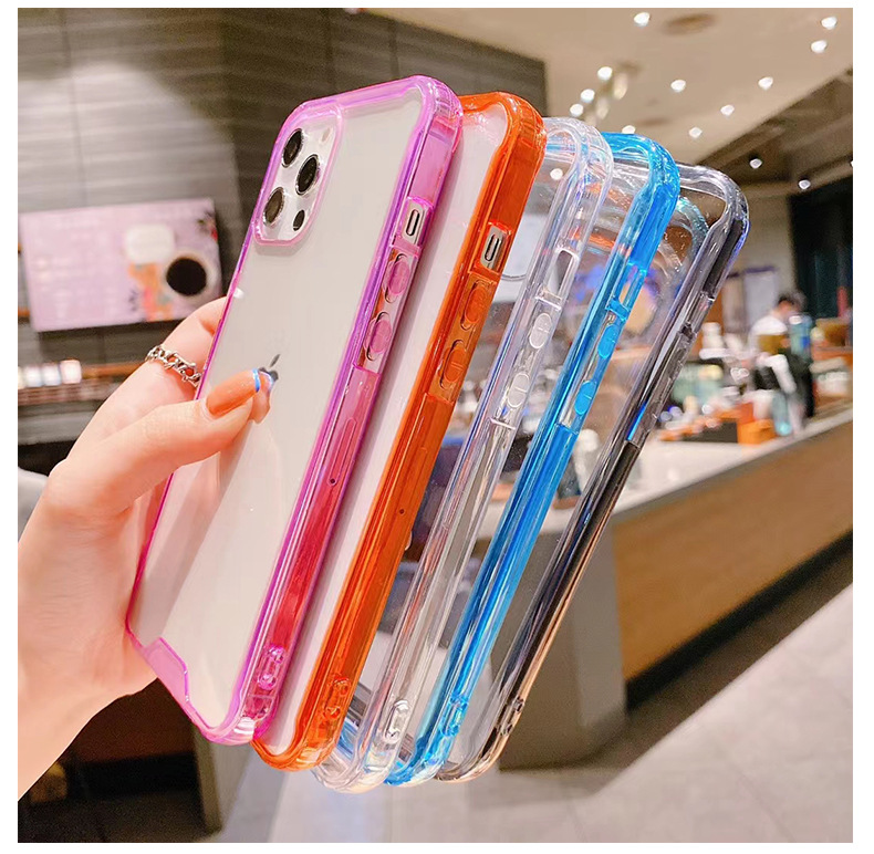 Clear Acrylic TPU PC Shockproof Phone Cases for iPhone 16 15 14 13 12 Mini 11 Pro Max XR XS 6 7 8 Plus Samsung S22 S23 S24 S25 Ultra A55 A35 A25 A15 S