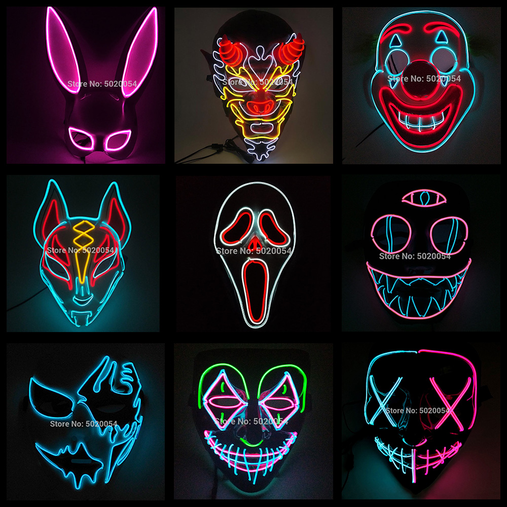 Costume Accessories Hot Sales LED Mask Glowing Halloween Party Mask Rave Carnival DJ Light Up Anime Cosplay P, Design-15
Costume Accessories Hot Sales LED Mask Glowing Halloween Party Mask Rave Carnival DJ Light Up Anime Cosplay P, Design-15