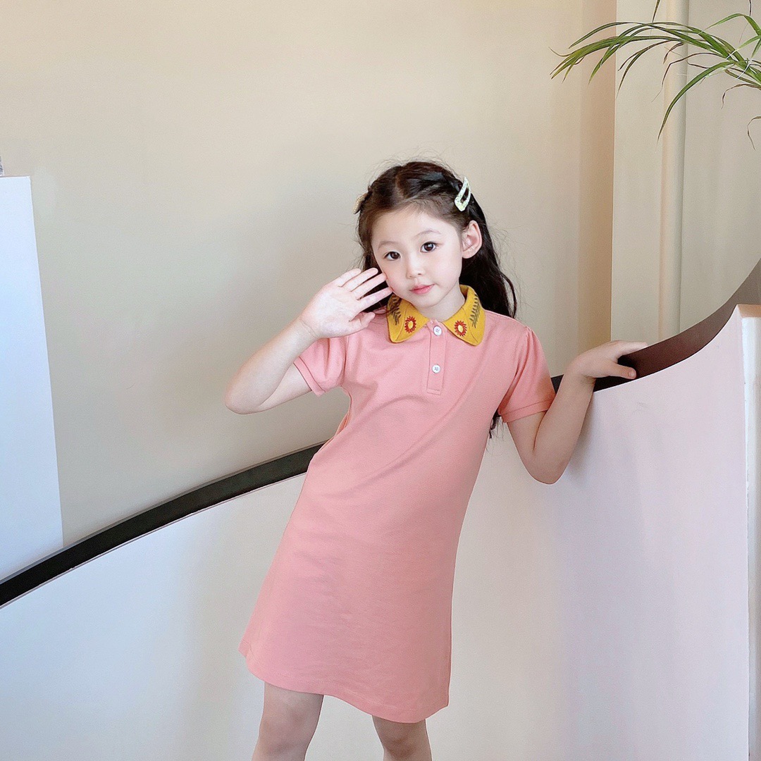 Fashion casual baby Girls Dress 2021 Summer Short Sleeve Polo Dress Cute Kids Girl Cotton Clothes, Red;yellow
Fashion casual baby Girls Dress 2021 Summer Short Sleeve Polo Dress Cute Kids Girl Cotton Clothes, Red;yellow