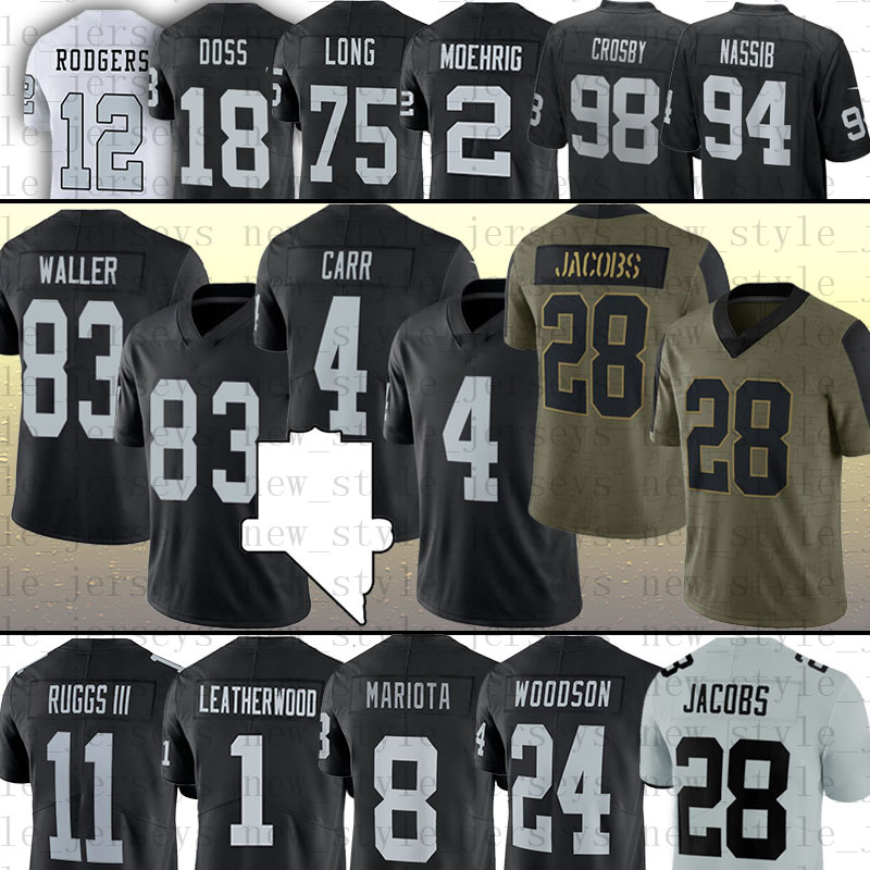 17 Aaron Rodgers 55 Chandler Jones 4 Derek Carr 28 Josh Jacobs 83 Darren Waller Football Jerseys 13 Hunter Renfrow 11 Henry Ruggs III CHARLES WOODSON 94 Carl Nassib, Youth(tu xi zhe)
17 Aaron Rodgers 55 Chandler Jones 4 Derek Carr 28 Josh Jacobs 83 Darren Waller Football Jerseys 13 Hunter Renfrow 11 Henry Ruggs III CHARLES WOODSON 94 Carl Nassib, Youth(tu xi zhe)