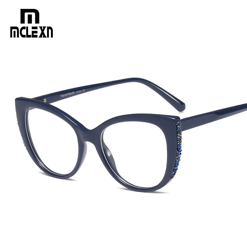 Fashion Sunglasses Frames MCLEXN Colored Rhinestones Cat Eye Glasses Women Sexy Frame Brand Designer Optical EyeGlasses Eyewear, Black
Fashion Sunglasses Frames MCLEXN Colored Rhinestones Cat Eye Glasses Women Sexy Frame Brand Designer Optical EyeGlasses Eyewear, Black