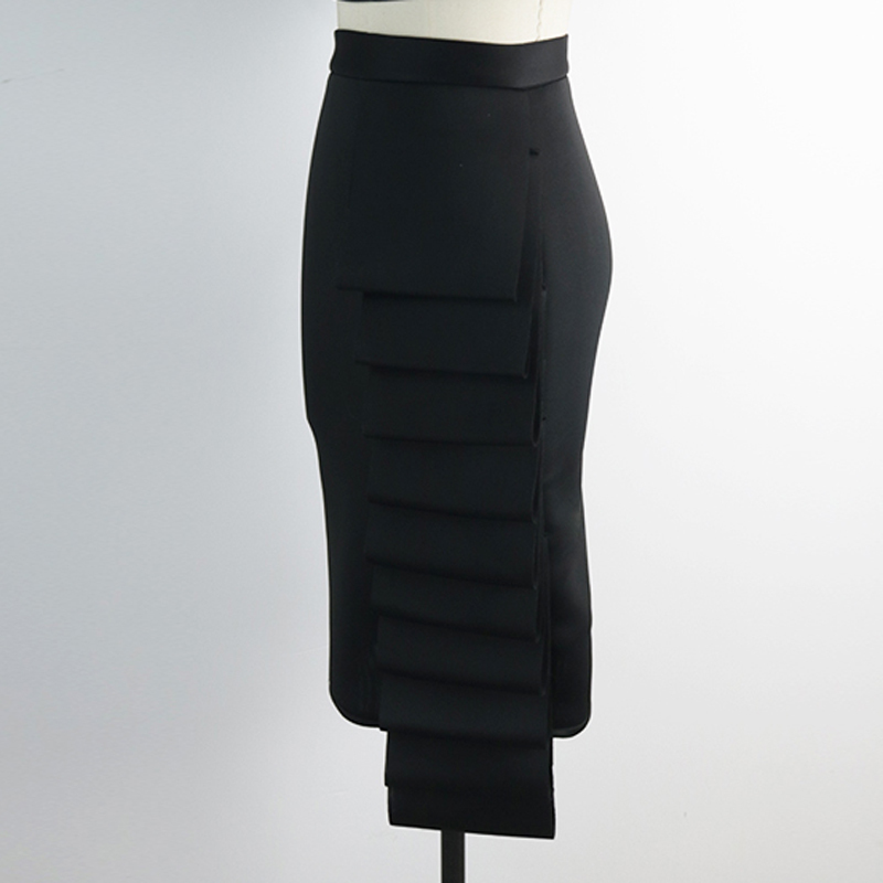 Women Pencil Skirt High Waist Slim Midi Solid Modest Classy Female Package Hip Jupes Falad Officewear Elegant Femme Fashion 210306