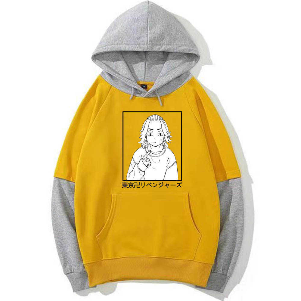 Anime Tokyo Revengers Manjiro Sano Hoodies Harajuku Casual Streetwear Graphic Sweatshirts Roupas Masculinas Y0804