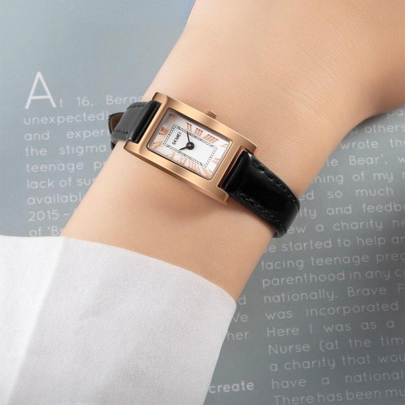 Wristwatches SKMEI Ladies Rectangular Luxury Leather Watch Trend Waterproof Pointer Casual 1783, White
Wristwatches SKMEI Ladies Rectangular Luxury Leather Watch Trend Waterproof Pointer Casual 1783, White