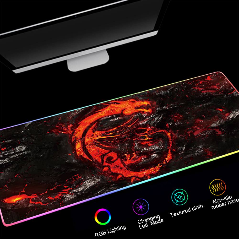 900x400mm RGB Gaming Mouse Pad Large XXL Red Color Dragon Pattern LED Lighting Mousepad Gamer Computer Desk Mat Pad Anti-slip
900x400mm RGB Gaming Mouse Pad Large XXL Red Color Dragon Pattern LED Lighting Mousepad Gamer Computer Desk Mat Pad Anti-slip