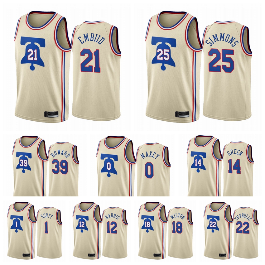 2020-21 Philadelphia 76ers Men Joel Embiid Ben Simmons Tyrese Maxey Earned Edition Cream #21 Basketball Jersey, Black;red
2020-21 Philadelphia 76ers Men Joel Embiid Ben Simmons Tyrese Maxey Earned Edition Cream #21 Basketball Jersey, Black;red