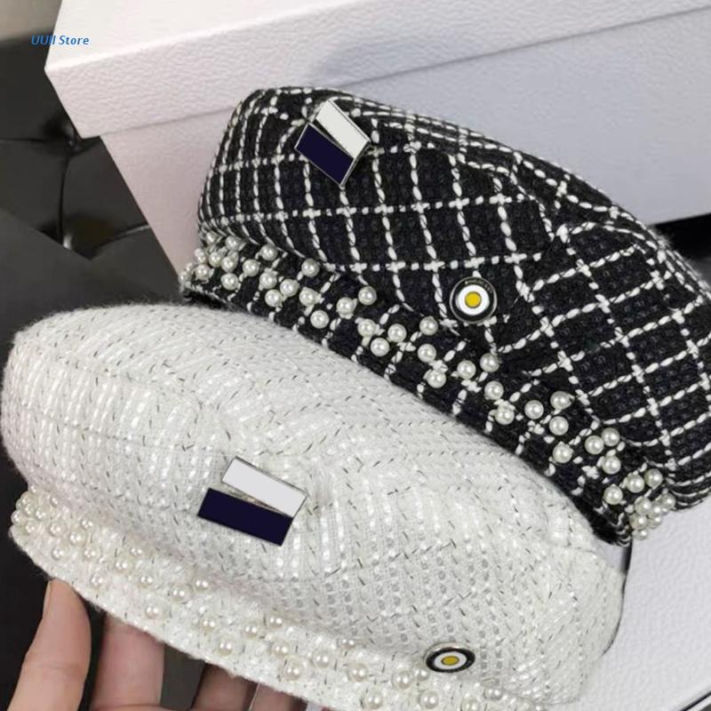 Beanies Vintage Pearl Tweed Beret Artist Hat Outdoor Round Face Painter Warm Octagonal Women Girl Wild For Autumn Winter
Beanies Vintage Pearl Tweed Beret Artist Hat Outdoor Round Face Painter Warm Octagonal Women Girl Wild For Autumn Winter