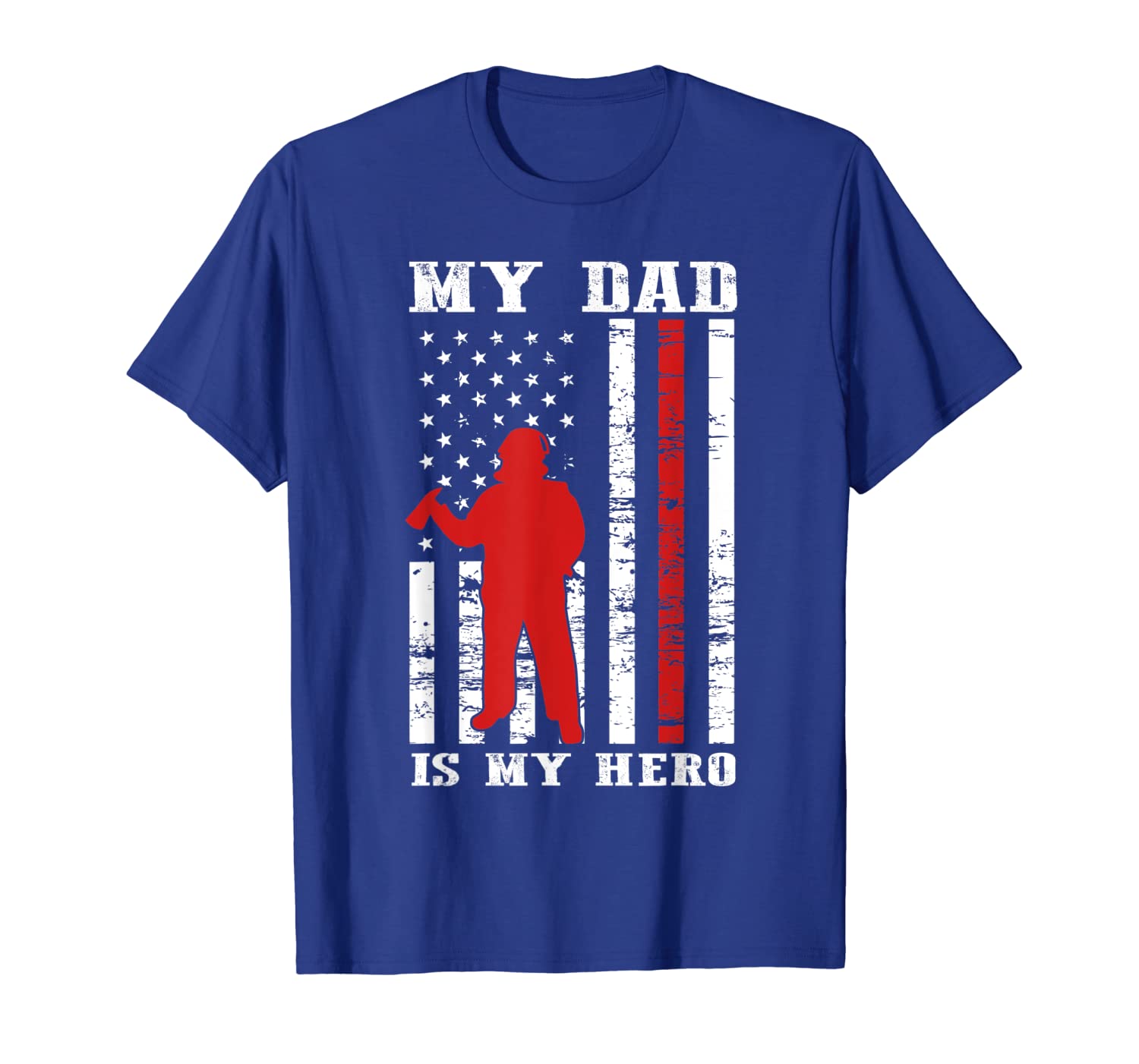 My Dad is My Hero-Firefighter Dad Father's Day 4th of July T-Shirt, White;black
My Dad is My Hero-Firefighter Dad Father's Day 4th of July T-Shirt, White;black