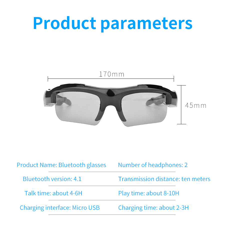 New Sport Sunglasses Bluetooth 4.1 Headset Sunglass Stereo mp3 Bluetooth Wireless Sports Headphone Handsfree mp3 Music Player Free DHL