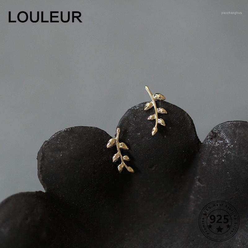 Stud LouLeur 925 Sterling Silver Earrings 14K Gold Leaves For Women Girls Jewelry Fashion Daily, Golden;silver
Stud LouLeur 925 Sterling Silver Earrings 14K Gold Leaves For Women Girls Jewelry Fashion Daily, Golden;silver