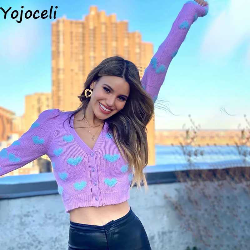 Yojoceli Sexy heart knitted women warm winter cardigan Casual soft Purple knitting sweater fitness outerwear 210609, Lavender
Yojoceli Sexy heart knitted women warm winter cardigan Casual soft Purple knitting sweater fitness outerwear 210609, Lavender