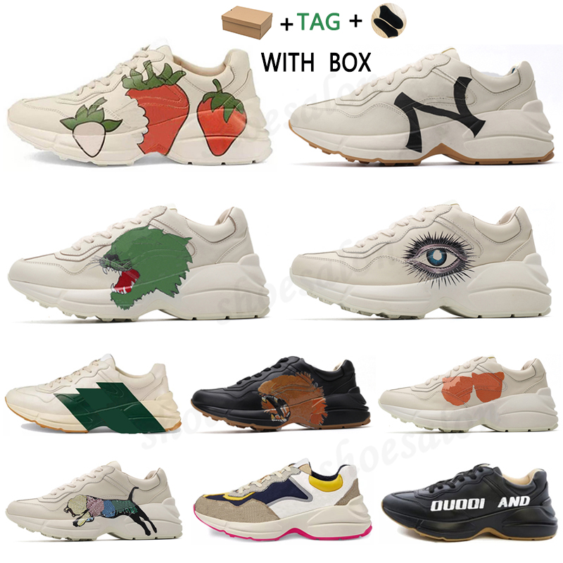 2021 Rhyton Vintage Leather Sneakers Men Designer shoes Womens Casual Ladies Classic White Thick Sole Trainer Dad, Box
2021 Rhyton Vintage Leather Sneakers Men Designer shoes Womens Casual Ladies Classic White Thick Sole Trainer Dad, Box