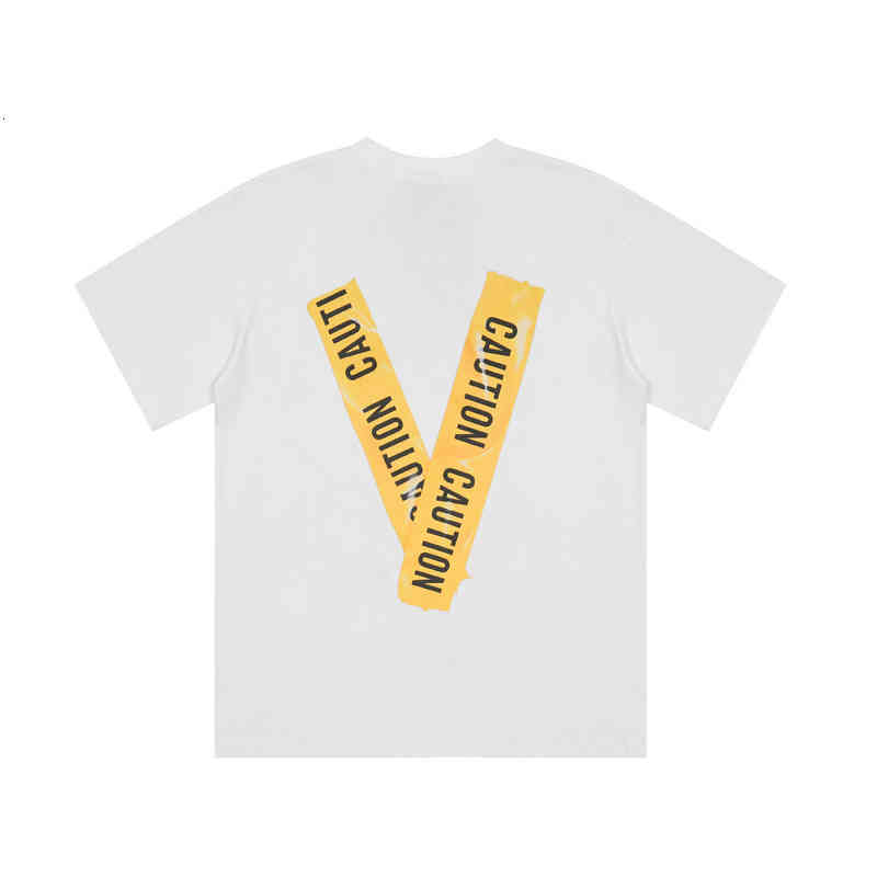 and Spring Summer Fashion Brand Letter Contrast Printing Loose Couple Short Sleeve T-shirt