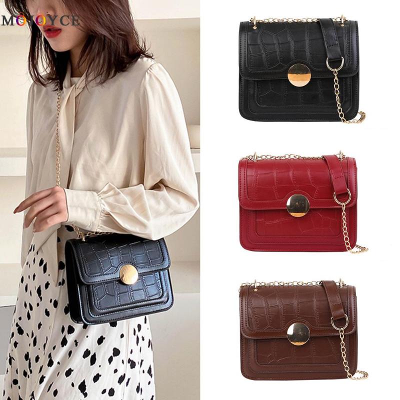 Vintage Stone Pattern Women Shoulder Messenger Crossbody Bag PU Leather Solid Color Retro Ladies Chain Small Casual Handbags, Black
Vintage Stone Pattern Women Shoulder Messenger Crossbody Bag PU Leather Solid Color Retro Ladies Chain Small Casual Handbags, Black