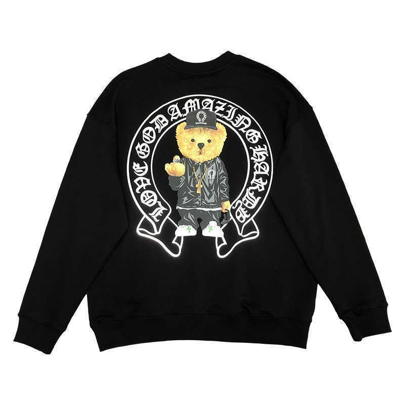 Fashion Brand Heart Trendy Chrome Croix Horseshoe Cartoon Printed Round Neck Loose Men's and Women's Sweater Coat, Black
Fashion Brand Heart Trendy Chrome Croix Horseshoe Cartoon Printed Round Neck Loose Men's and Women's Sweater Coat, Black