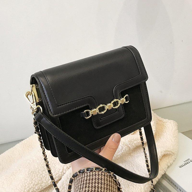 Women's Bag Autumn Winter New 2021 Female Single-Shoulder Bag Minority Design Cross-Body Bags Trend Women's Bolsos, Black
Women's Bag Autumn Winter New 2021 Female Single-Shoulder Bag Minority Design Cross-Body Bags Trend Women's Bolsos, Black