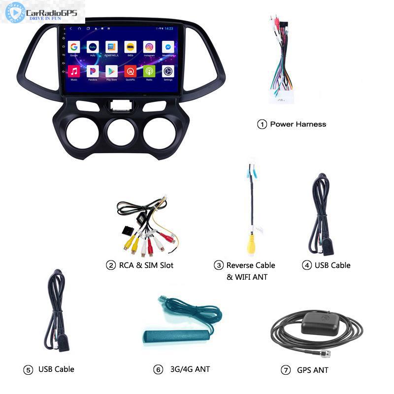Car DVD Player For Hyundai SANTRO/ATOS-2018 Navigation Android 10 GPS 4G 64G With Wifi Phone Link