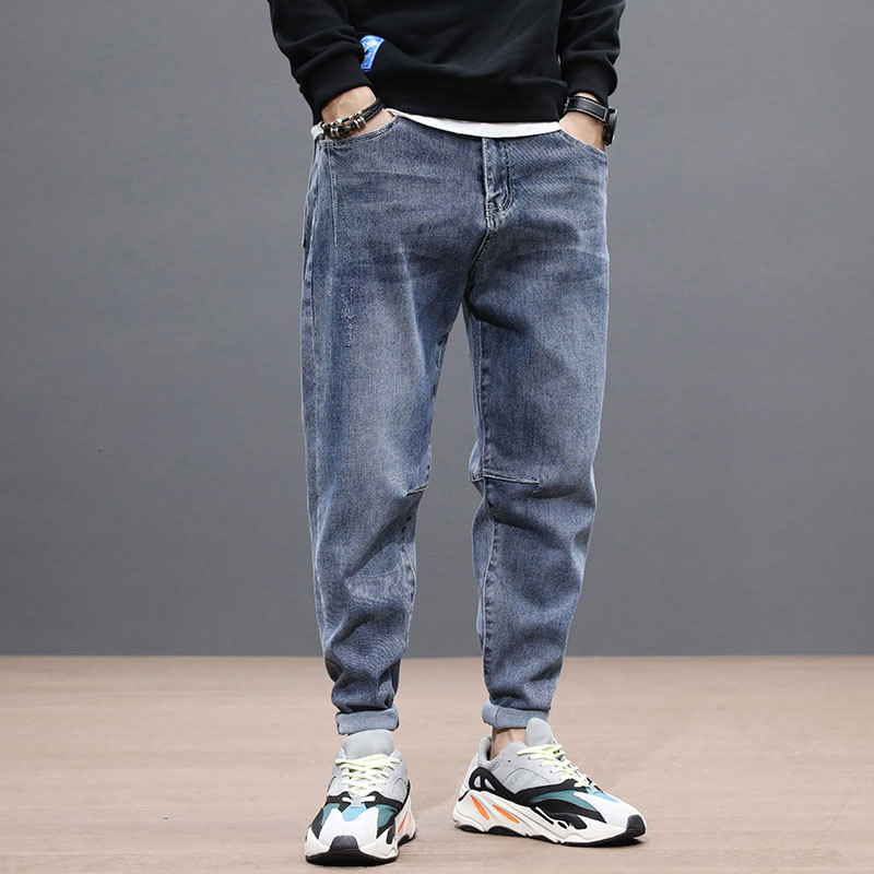2021 New Korean Style Fashion Loose Fit Elastic Denim Harem Pants Spliced Designer Streetwear Hip Hop Jeans Men Taper Trousers Ofb4, Blue
2021 New Korean Style Fashion Loose Fit Elastic Denim Harem Pants Spliced Designer Streetwear Hip Hop Jeans Men Taper Trousers Ofb4, Blue