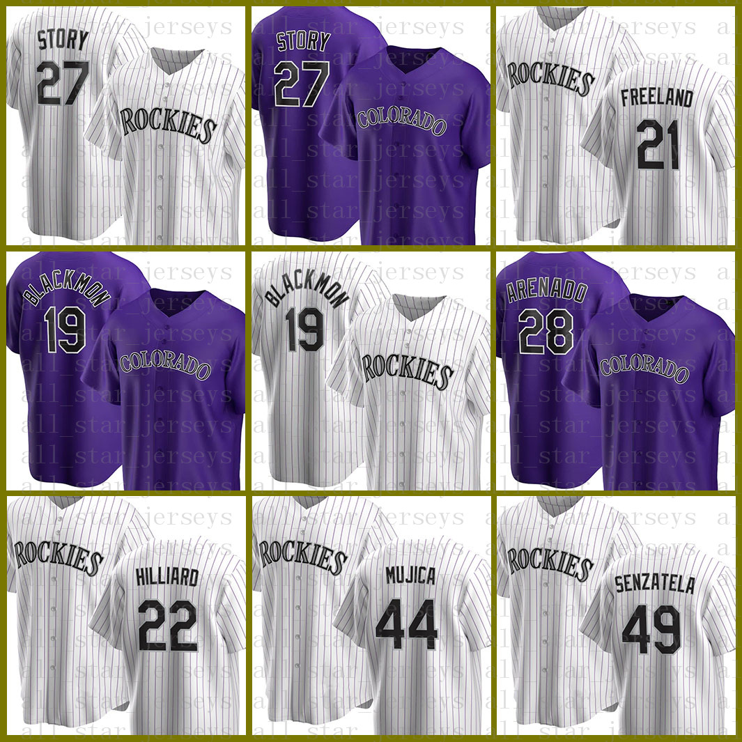 19 Charlie Blackmon Colorado Custom Rockies Baseball Jersey 28 Nolan Arenado 27 Trevor Story Kyle Freeland Sam Hilliard Jose Mujica Ivory, Blue;black
19 Charlie Blackmon Colorado Custom Rockies Baseball Jersey 28 Nolan Arenado 27 Trevor Story Kyle Freeland Sam Hilliard Jose Mujica Ivory, Blue;black