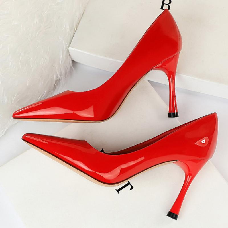 Dress Shoes 2021 Women 9cm High Heels Bridal Blue Nude Prom Pumps Lady Scarpins Fashion Classic Sexy Pointed Toe Office Glossy, Black
Dress Shoes 2021 Women 9cm High Heels Bridal Blue Nude Prom Pumps Lady Scarpins Fashion Classic Sexy Pointed Toe Office Glossy, Black