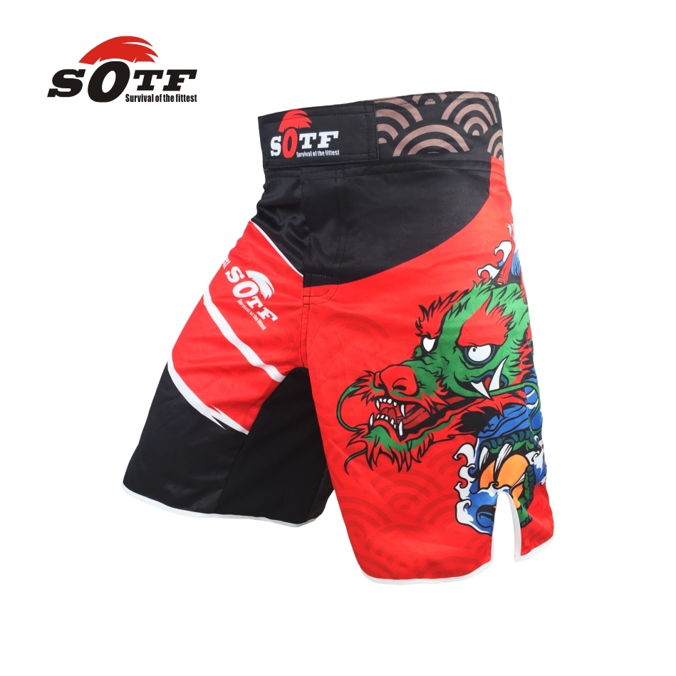 mma shorts SOTF boxing trunks muay thai tiger muay thai kickboxing shorts sanda yokkao brock lesnar fight boxing short sanda C0222