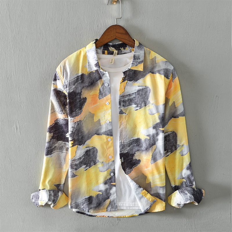 2021 New Autumn Long-sleeved Casual Print Fashion Spring Shirts for Men Comfortable Trendy Shirt Mens Camiseta Chemise Kawn, Coffee
2021 New Autumn Long-sleeved Casual Print Fashion Spring Shirts for Men Comfortable Trendy Shirt Mens Camiseta Chemise Kawn, Coffee