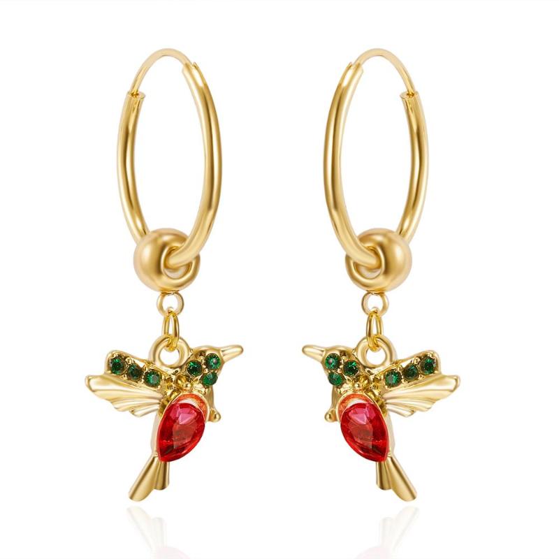 Hoop & Huggie Fashion Cubic Zircon Hummingbird Charms Cute Bird Crystal Pendant Small Earrings For Women Korean Jewelry 2021
Hoop & Huggie Fashion Cubic Zircon Hummingbird Charms Cute Bird Crystal Pendant Small Earrings For Women Korean Jewelry 2021