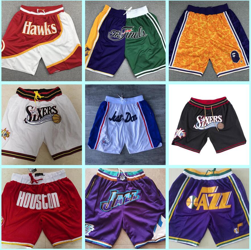 MEN JUST DON Shorts Edition Retro Mesh Philadelphia 76ers Stitched JUST DON Pocket Basketball Shorts Stitch Teams Name+Year id, Black
MEN JUST DON Shorts Edition Retro Mesh Philadelphia 76ers Stitched JUST DON Pocket Basketball Shorts Stitch Teams Name+Year id, Black