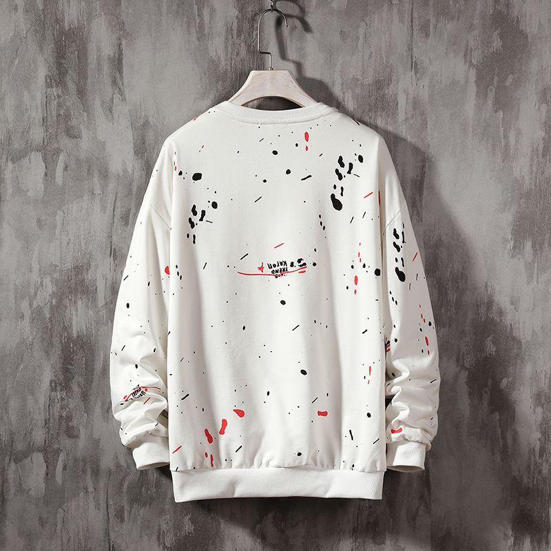 SingleRoad Crewneck Sweatshirt Men Graffiti Oversized Japanese Streetwear Hip Hop Harajuku Hoodie Men Sweatshirts Hoodies 201020