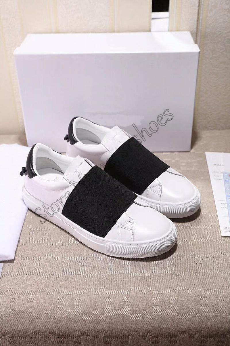 Urban Street Elastic Shoes Designer White Leather Casual Sport Sneaker with Elasticated Straps Emblazoned Luxury Brand Trainers Mens Webbing, Black
Urban Street Elastic Shoes Designer White Leather Casual Sport Sneaker with Elasticated Straps Emblazoned Luxury Brand Trainers Mens Webbing, Black