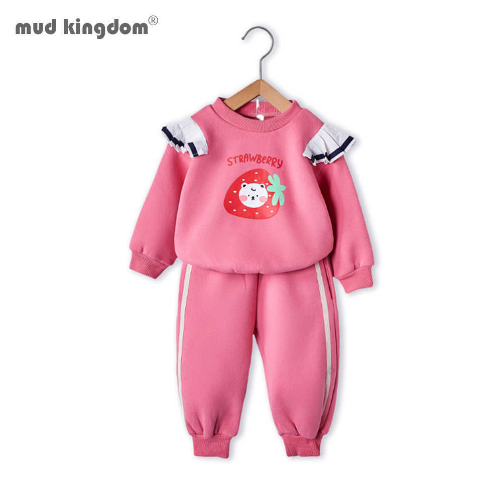 Mudkingdom Girls Clothing Set Strawberry Sweatershirt Pants Toddler Kids Clothes Children Casual Tracksuit 210615, Rose red
Mudkingdom Girls Clothing Set Strawberry Sweatershirt Pants Toddler Kids Clothes Children Casual Tracksuit 210615, Rose red