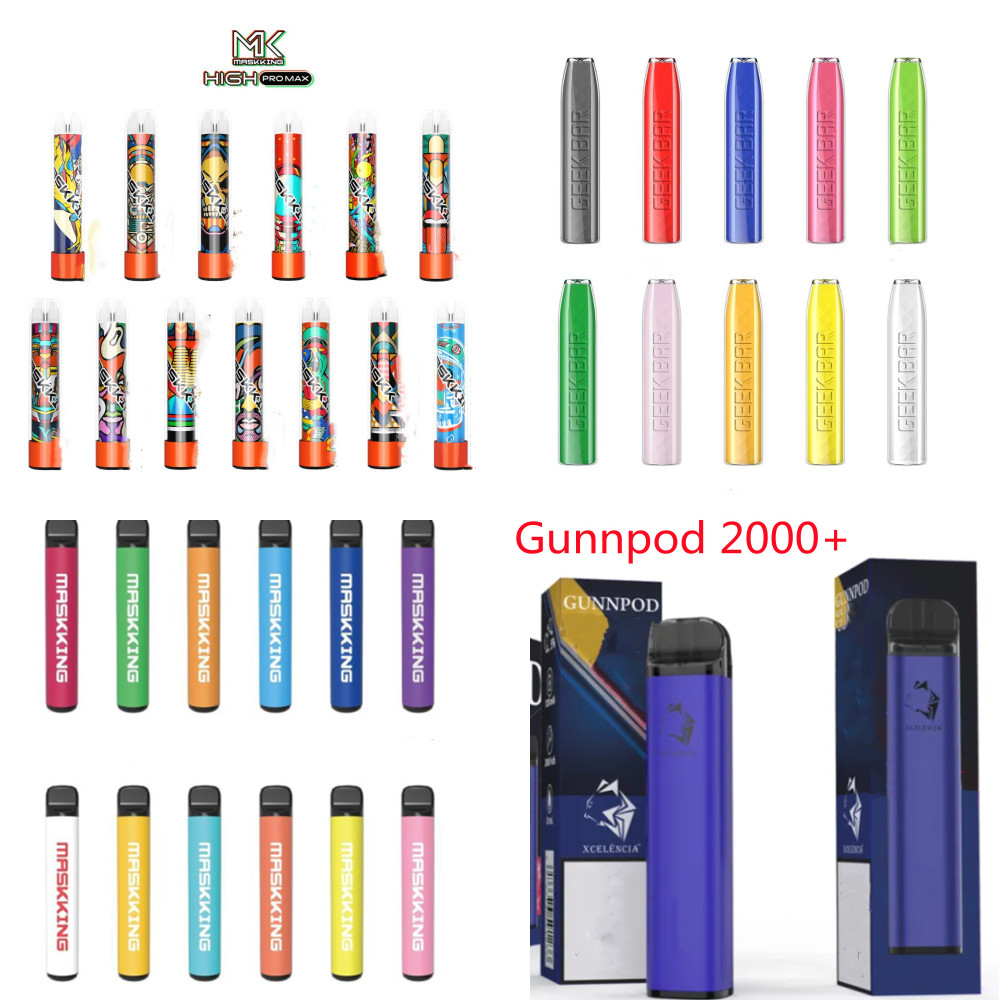 Disposable E cigarettes GeekVape GEEK BAR 575 Puffs Vape Pen 2.4ml pods Cartridge 500mAh Battery Starter Kit Maskking High GT Pro Max QR code&Gunnpod Puff Flex
Disposable E cigarettes GeekVape GEEK BAR 575 Puffs Vape Pen 2.4ml pods Cartridge 500mAh Battery Starter Kit Maskking High GT Pro Max QR code&Gunnpod Puff Flex