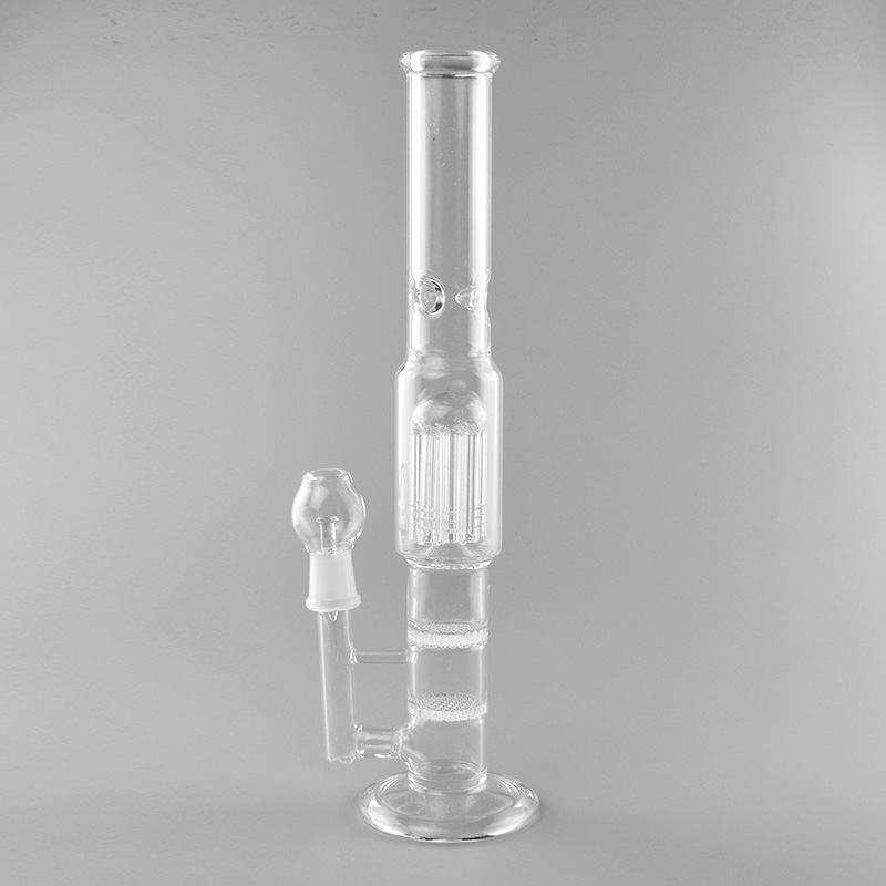 Double Comb Glass Bongs Glass Gridded Barrel Perc Recycler Joint Type: 18mm Male Height: 14.5"
Double Comb Glass Bongs Glass Gridded Barrel Perc Recycler Joint Type: 18mm Male Height: 14.5"