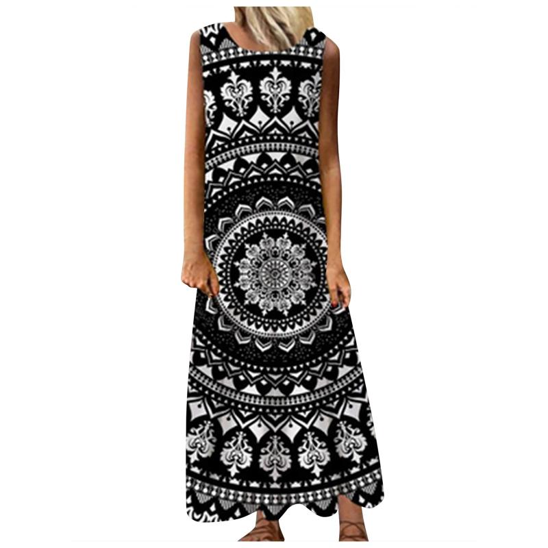 Casual Dresses Women's Floral Pattern Printed Round Neck Sleeveless Hillsionly Plus Size Splicing Home Dress Maxi For Women 2021
Casual Dresses Women's Floral Pattern Printed Round Neck Sleeveless Hillsionly Plus Size Splicing Home Dress Maxi For Women 2021