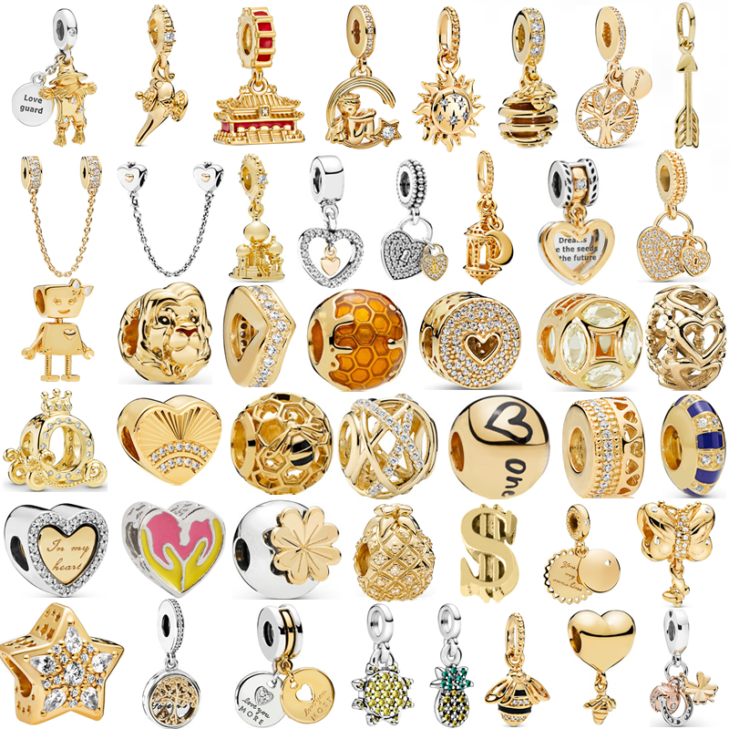 New Golden Sun Lion Bee Family Tree Zircon Shiny Beads Suitable for Pandora Charm Silver Bracelet Lady DIY Jewelry
New Golden Sun Lion Bee Family Tree Zircon Shiny Beads Suitable for Pandora Charm Silver Bracelet Lady DIY Jewelry