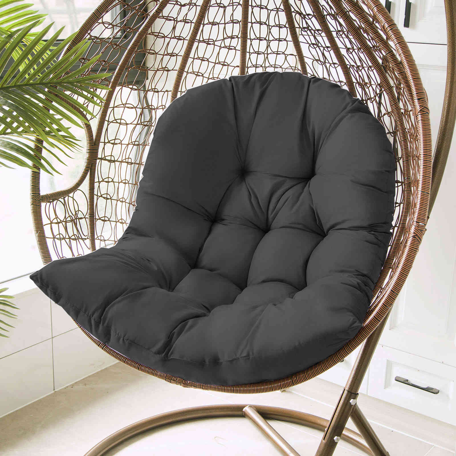Egg chair hammock, garden swing cushion, hanging chair with backrt, decorative cushion.
Egg chair hammock, garden swing cushion, hanging chair with backrt, decorative cushion.