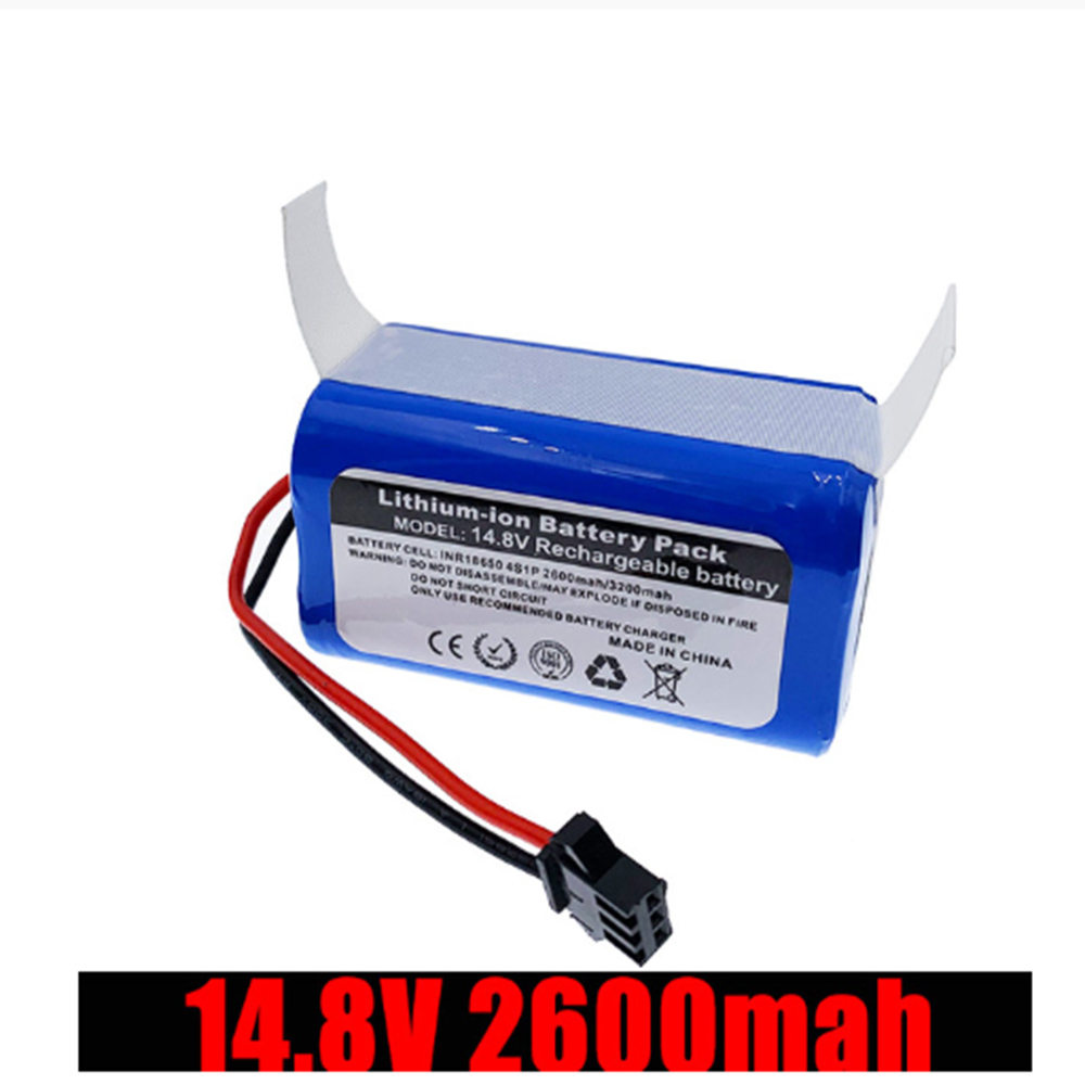 

14.8 V 2600mAh 4S 1P 18650 Lithium Batterie Pack 68.4x36.9x36.9mm (4 Pieces 2.6Ah Rechargeable Li-ion Batteries) For N9S Etc.