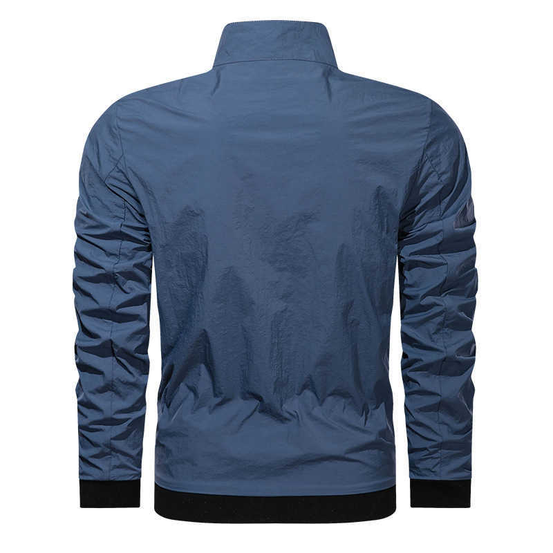 Windproof Cycling Jackets Men Thin Waterproof Rain Windbreaker Bike Coat Outdoor Sports MTB Long Sleeve Jersey Summer 210811