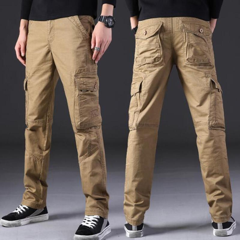 Men's Pants Cargo Cotton Men Baggy Multi-pocket Long Trousers Straight Mens Casual Male Bottoms Plus Size, Black
Men's Pants Cargo Cotton Men Baggy Multi-pocket Long Trousers Straight Mens Casual Male Bottoms Plus Size, Black